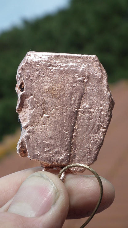 Black tourmaline pendant / raw black tourmaline