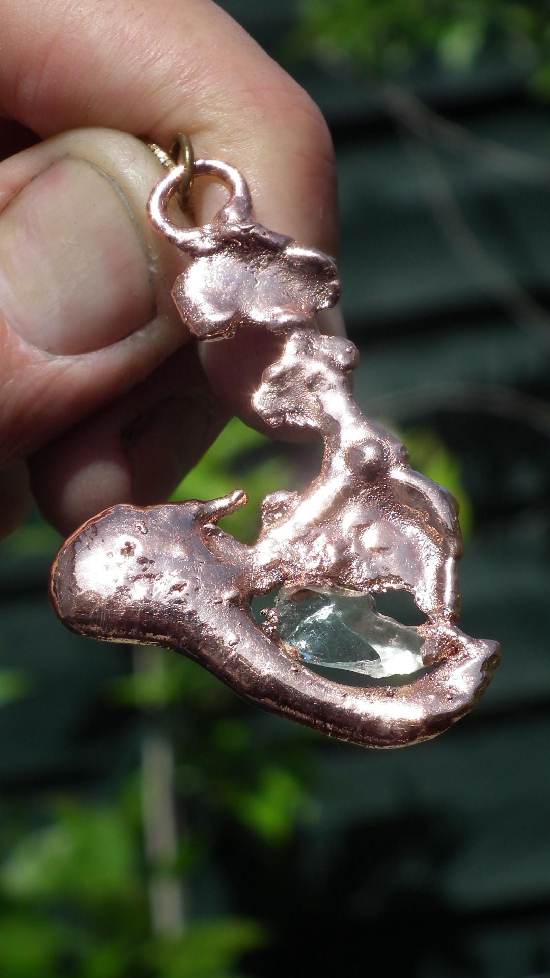 Libyan desert glass necklace