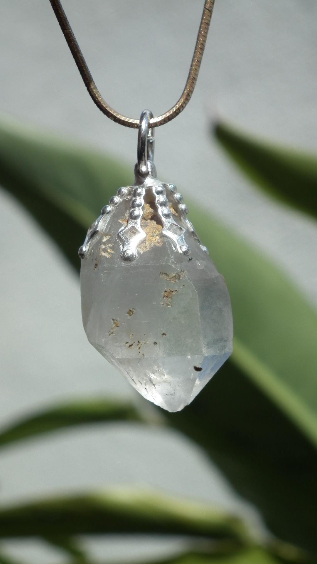 herkimer diamond necklace