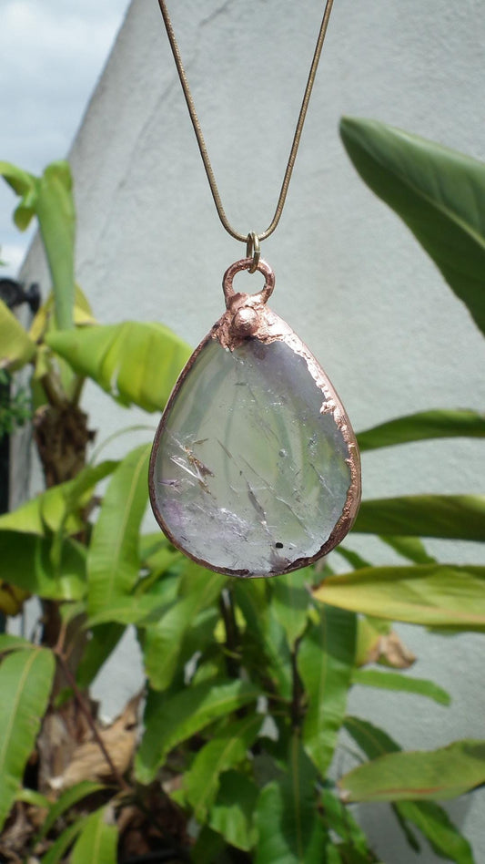 Electroformed copper Ametrine pendant