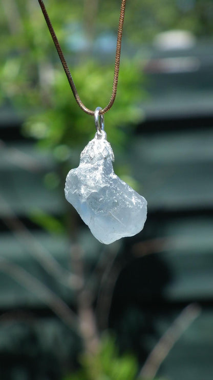 Celestite necklace / Celestite crystal / Blue celestite