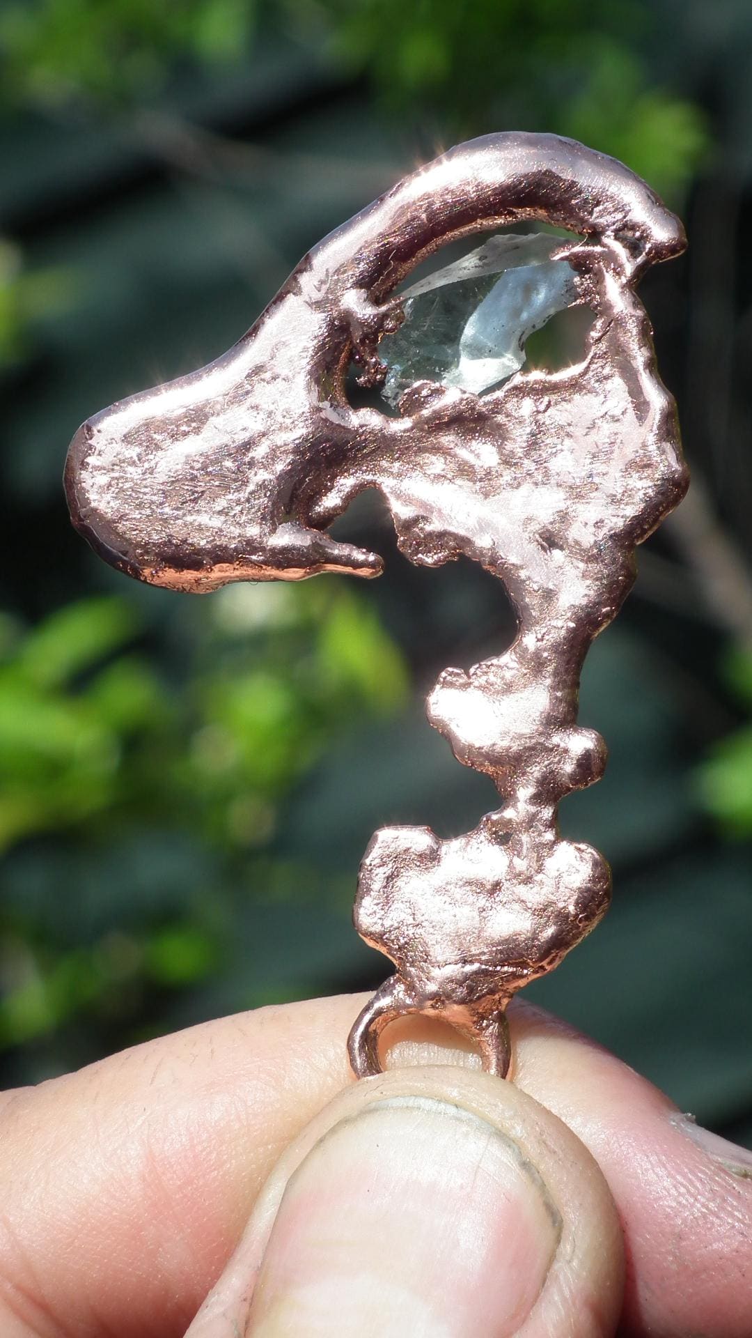 Libyan desert glass necklace