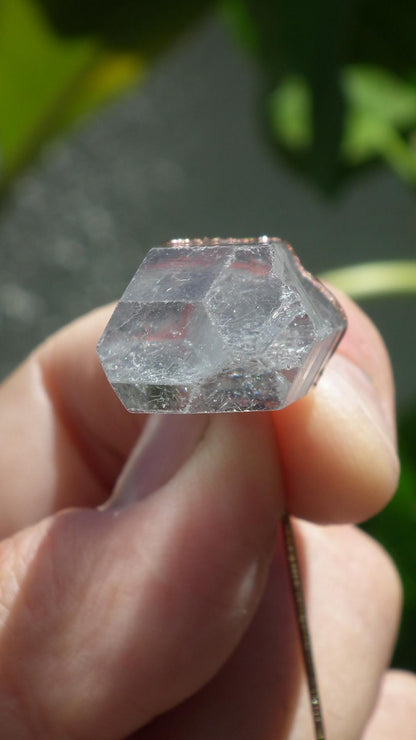 Electroformed Copper Crystal necklace // Crystal jewelry