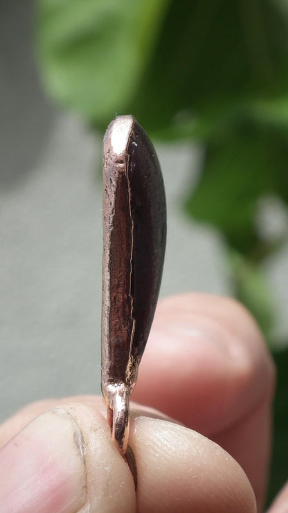 Ruby pendant Electroformed Copper