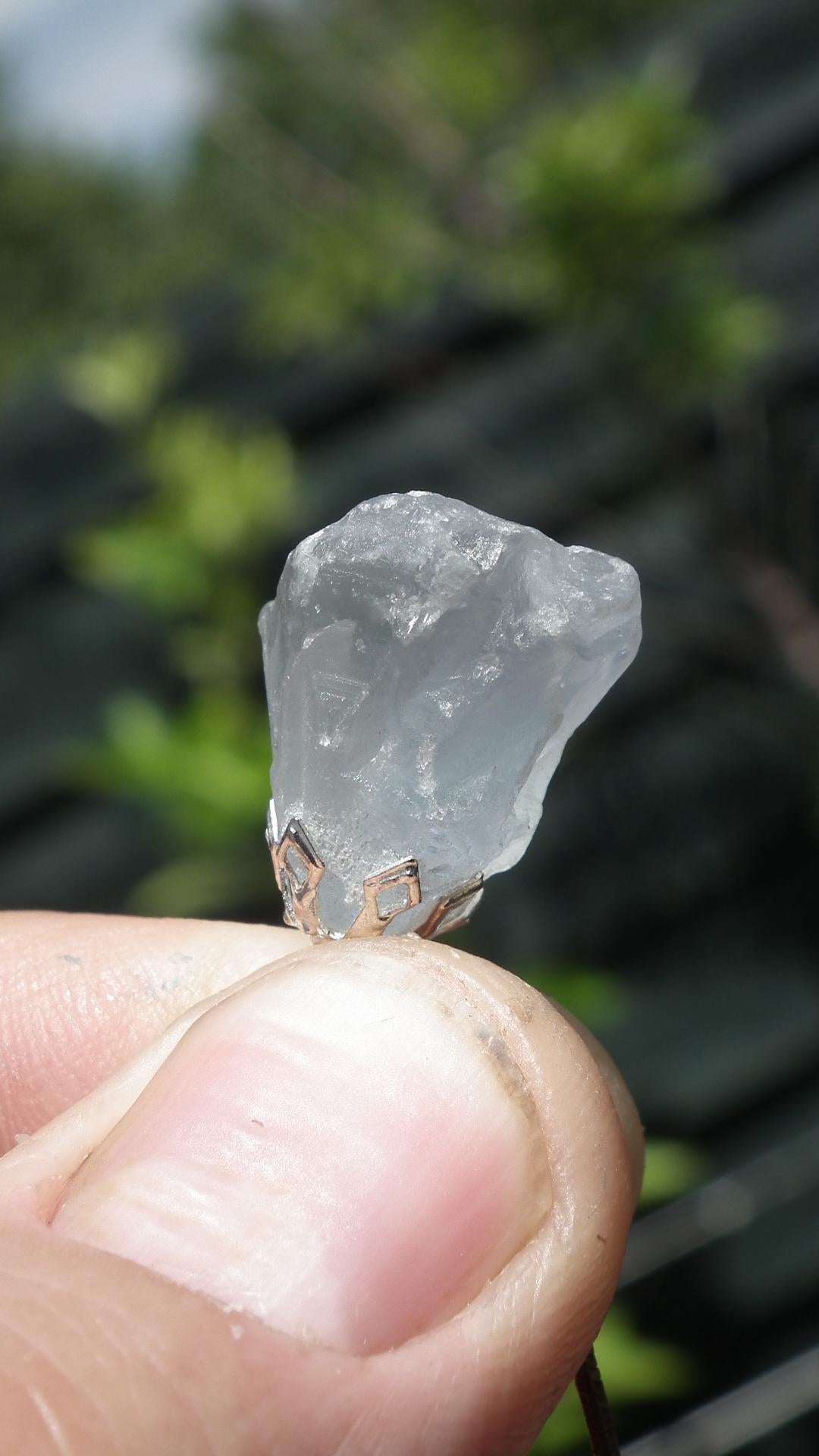 Celestite pendant