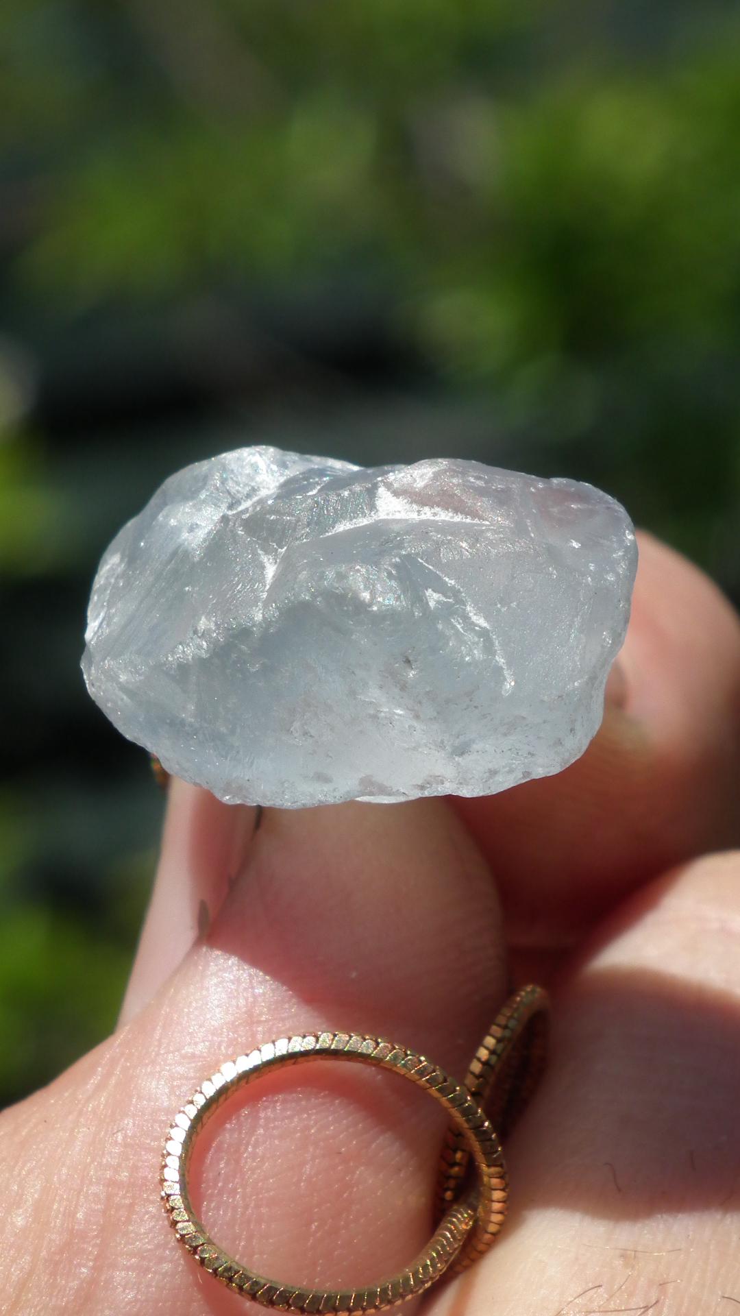 Celestite necklace / Celestite crystal / Blue celestite