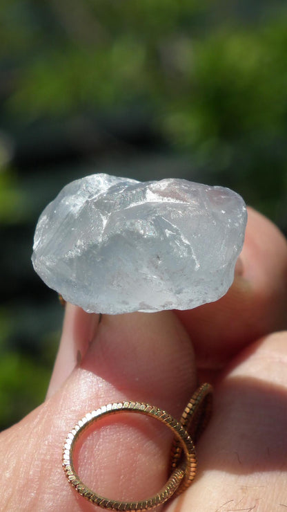 Celestite necklace / Celestite crystal / Blue celestite