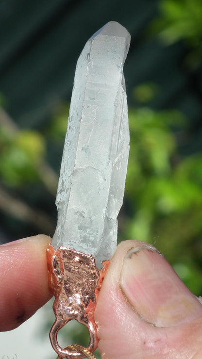 Electroformed Copper Crystal necklace // Crystal jewelry