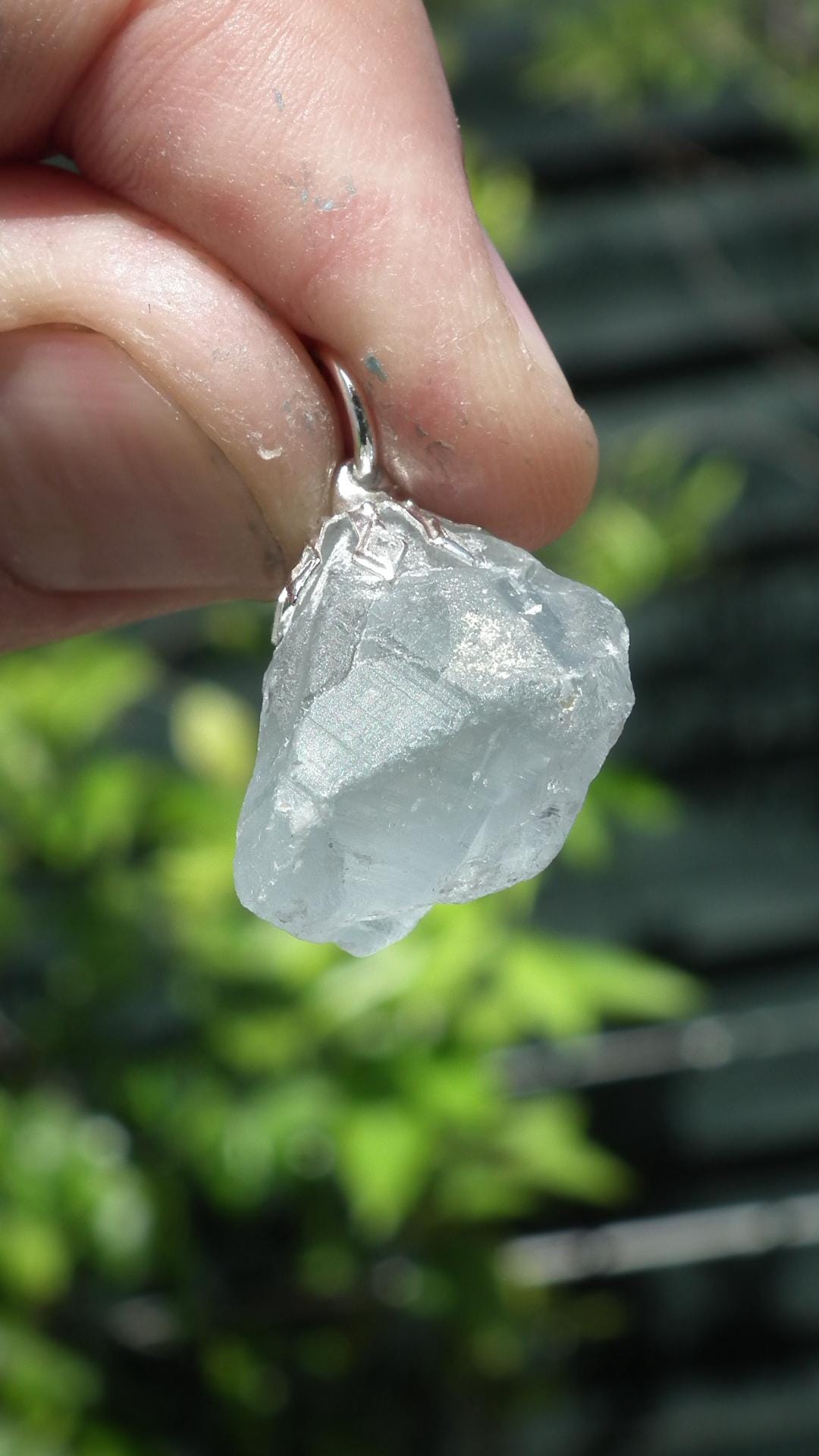 Celestite pendant