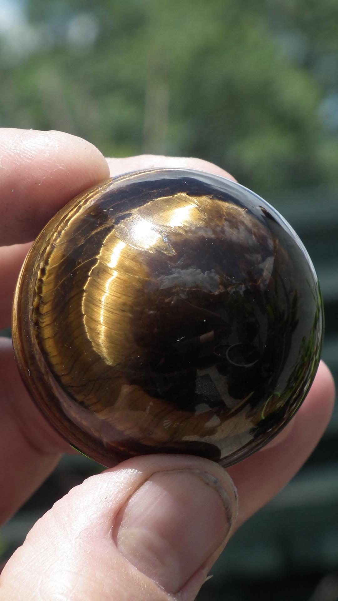 Tiger eye sphere // Tiger eye crystal //49mm Tiger eye sphere