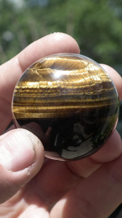 Tiger eye sphere // Tiger eye crystal //49mm Tiger eye sphere