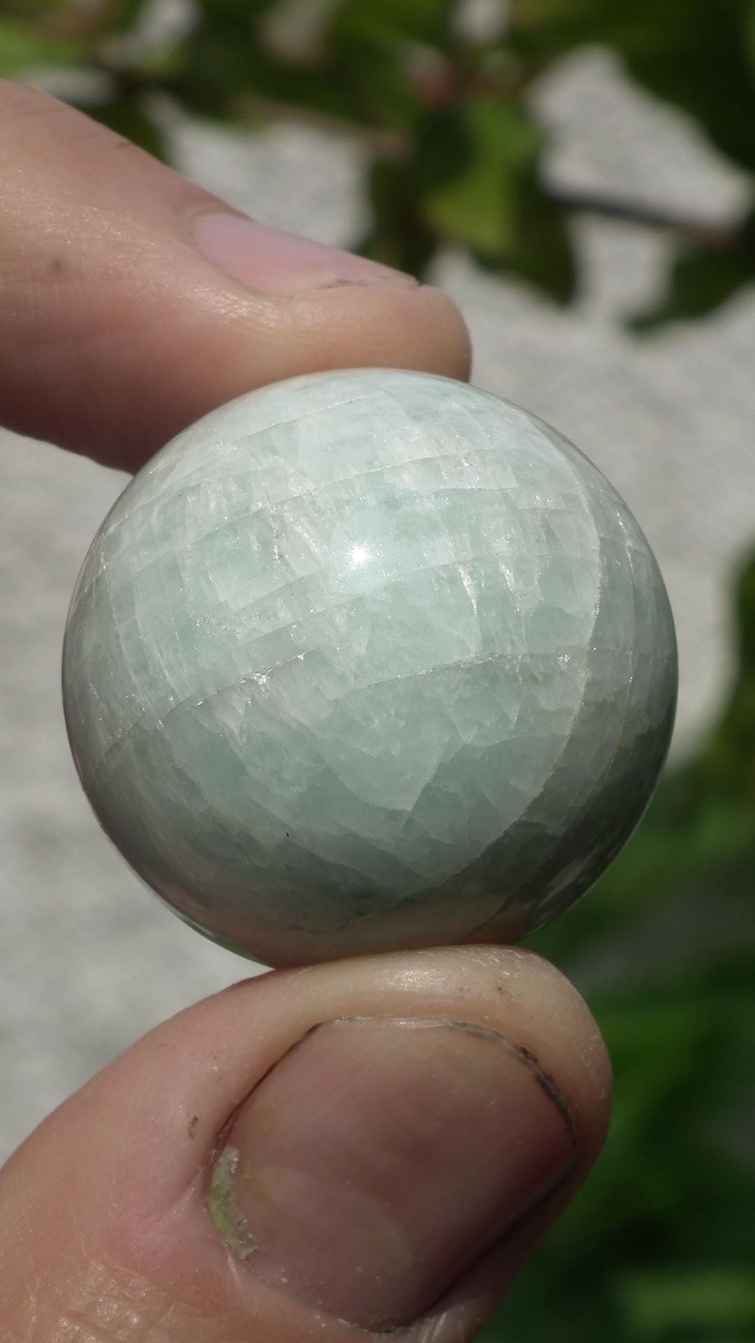 Auamarine sphere // Crystal sphere