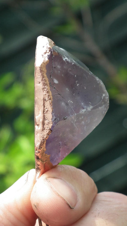 Electroformed copper Ametrine pendant // Ametrine crystal