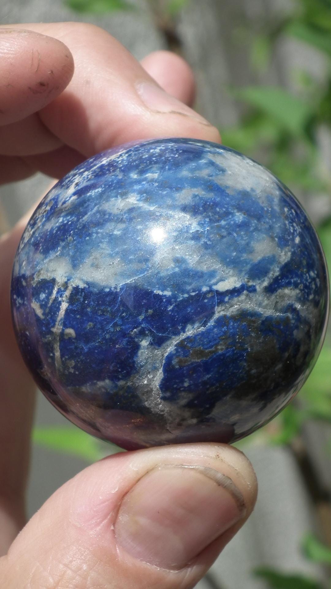 Lapis lazuli // Crystal ball // Natural lapis lazuli