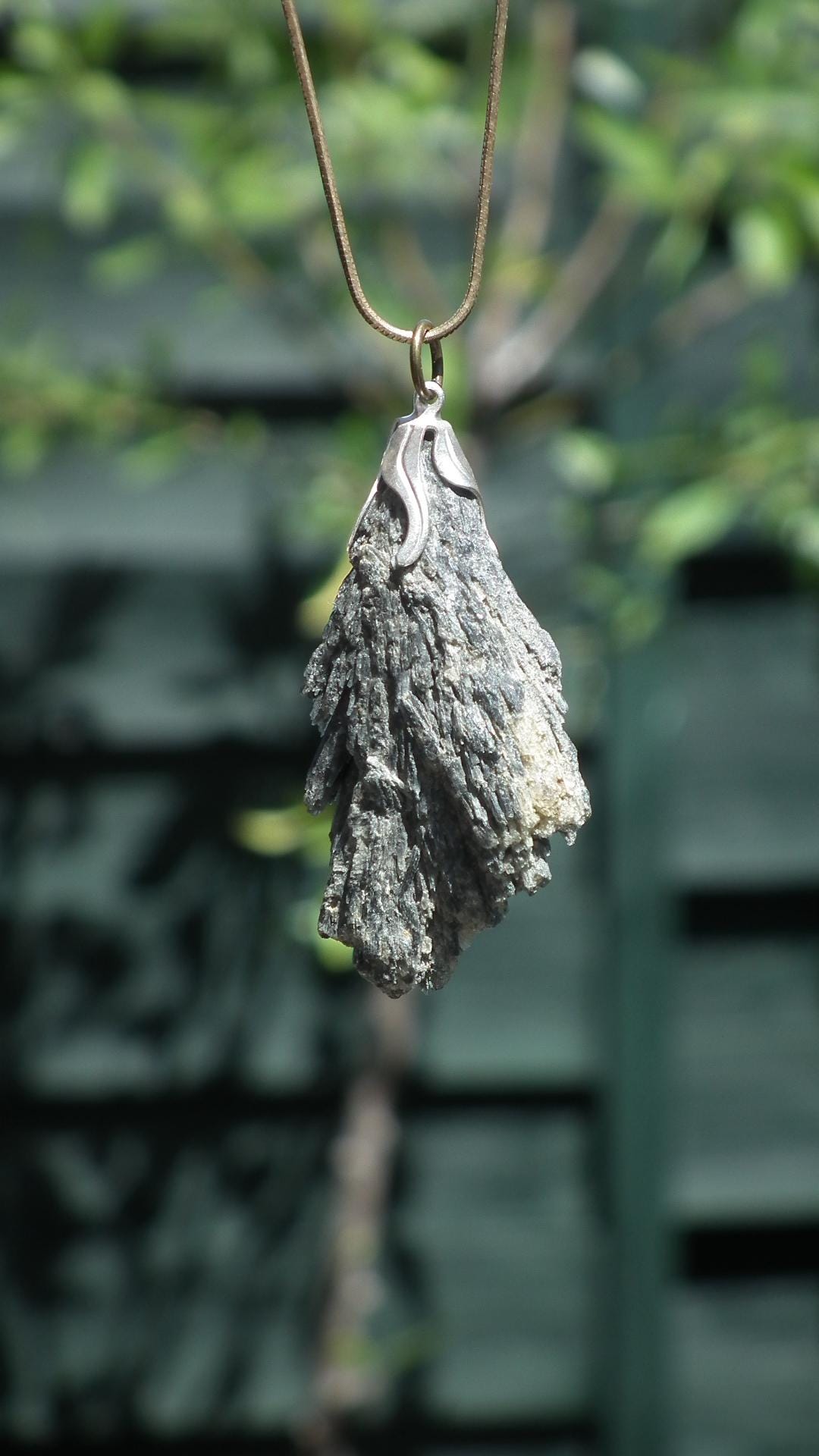 Black Kyanite pendant