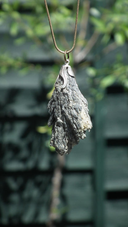 Black Kyanite pendant