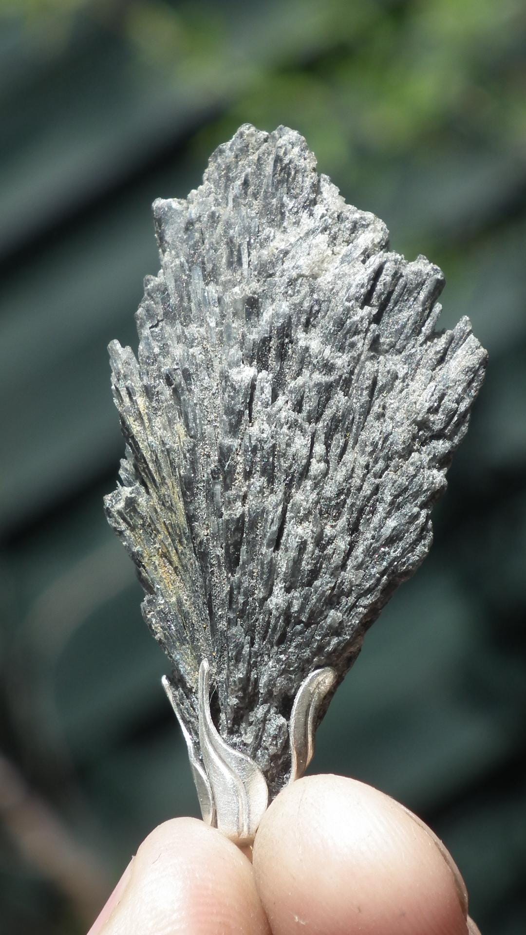 Black Kyanite pendant