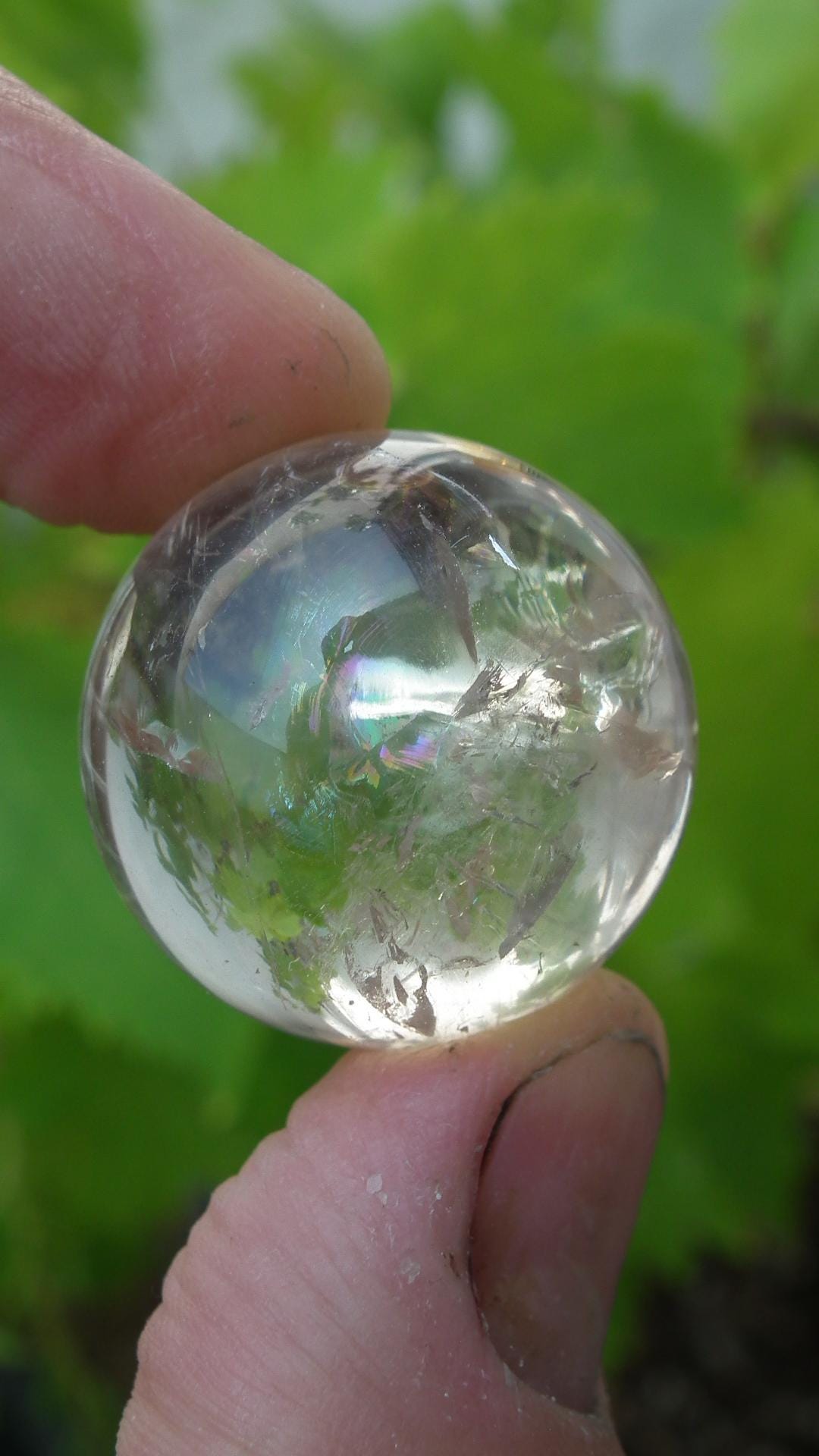 28mm Gold rutile sphere, Top quality rutilated quartz sphere