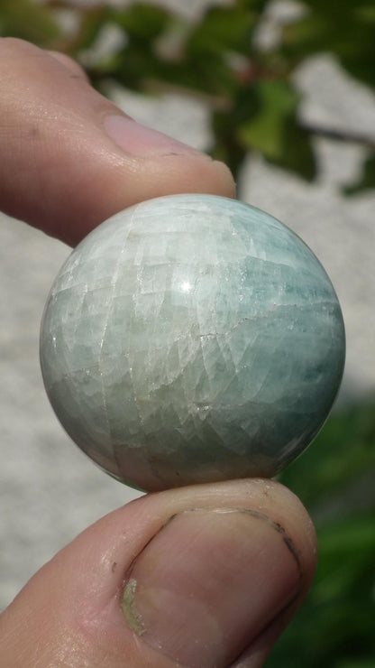 Auamarine sphere // Crystal sphere