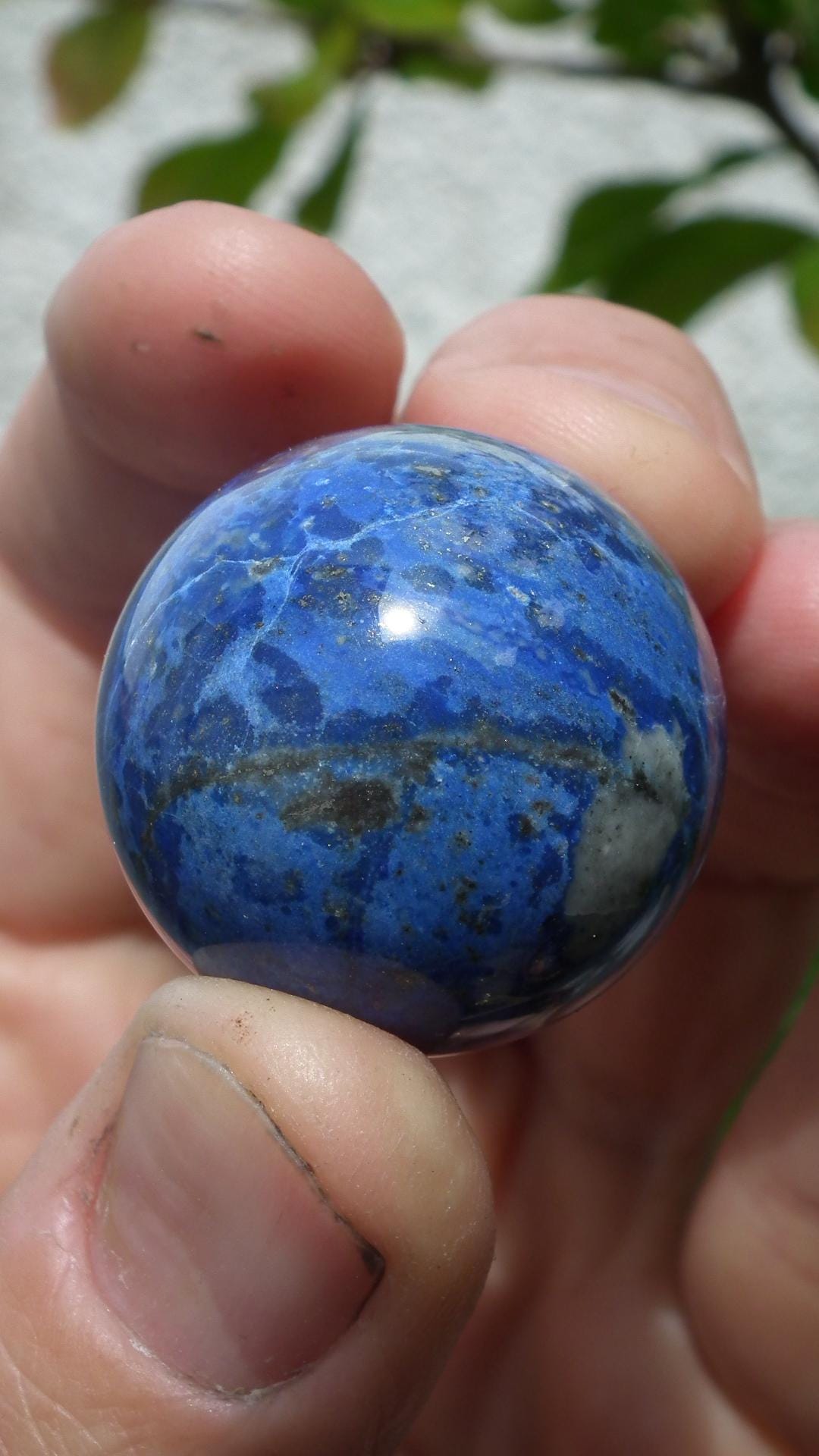 Lapis lazuli // Crystal ball // Natural lapis lazuli