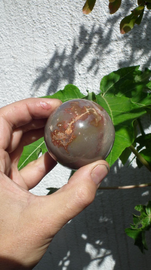 Polychrome jasper sphere