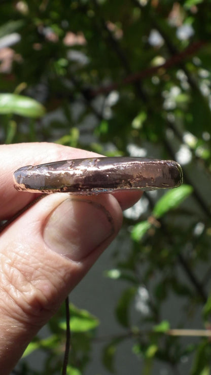 Electroformed copper Ametrine pendant