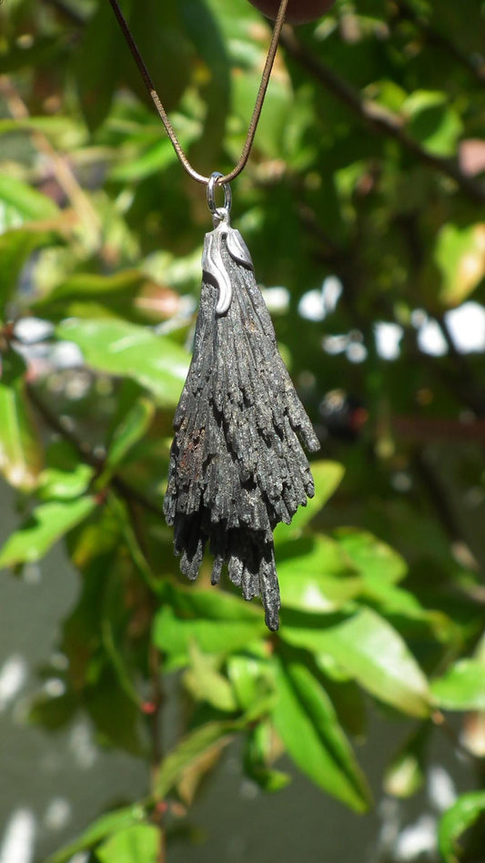Black Kyanite pendant