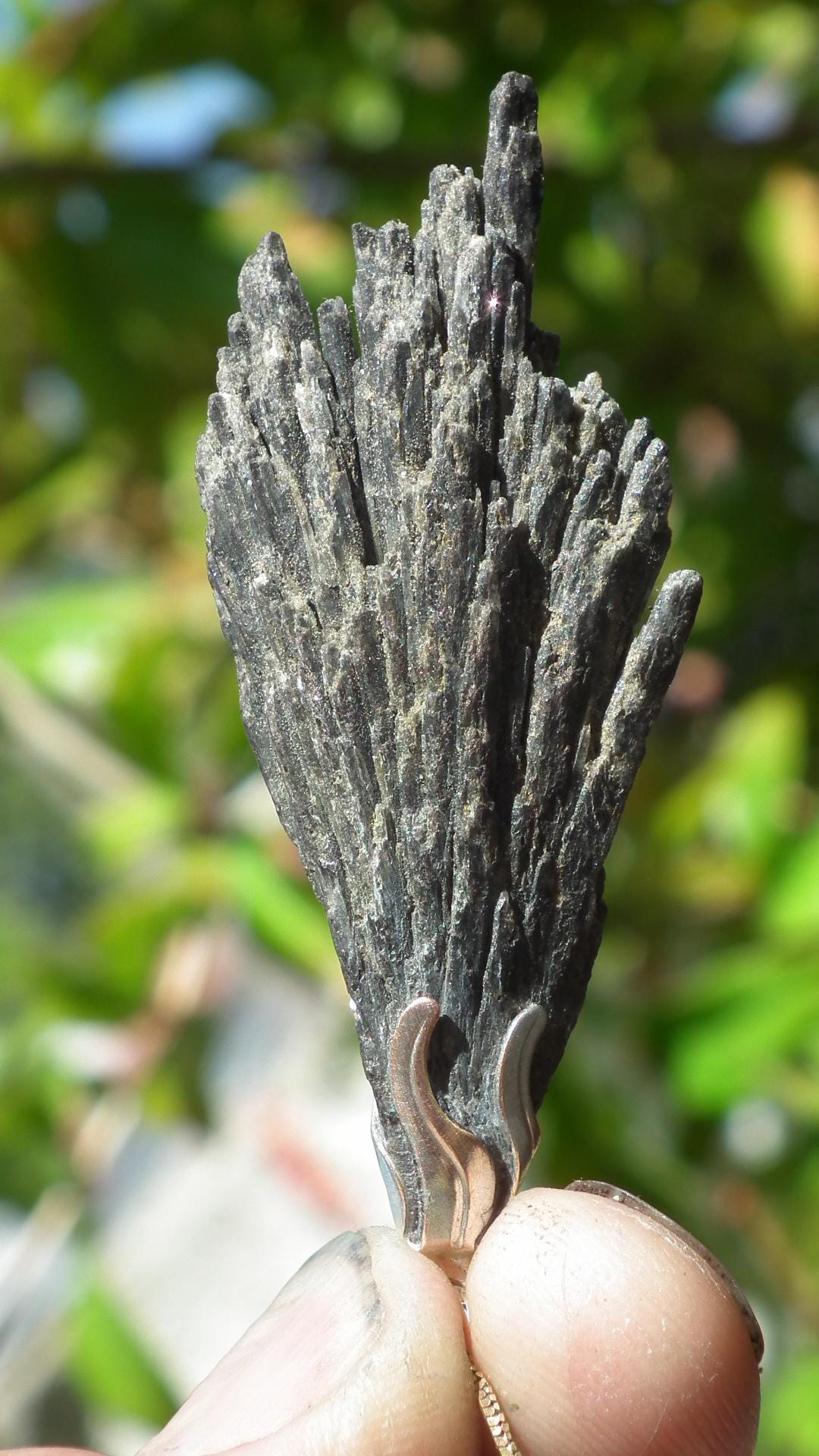 Black Kyanite pendant