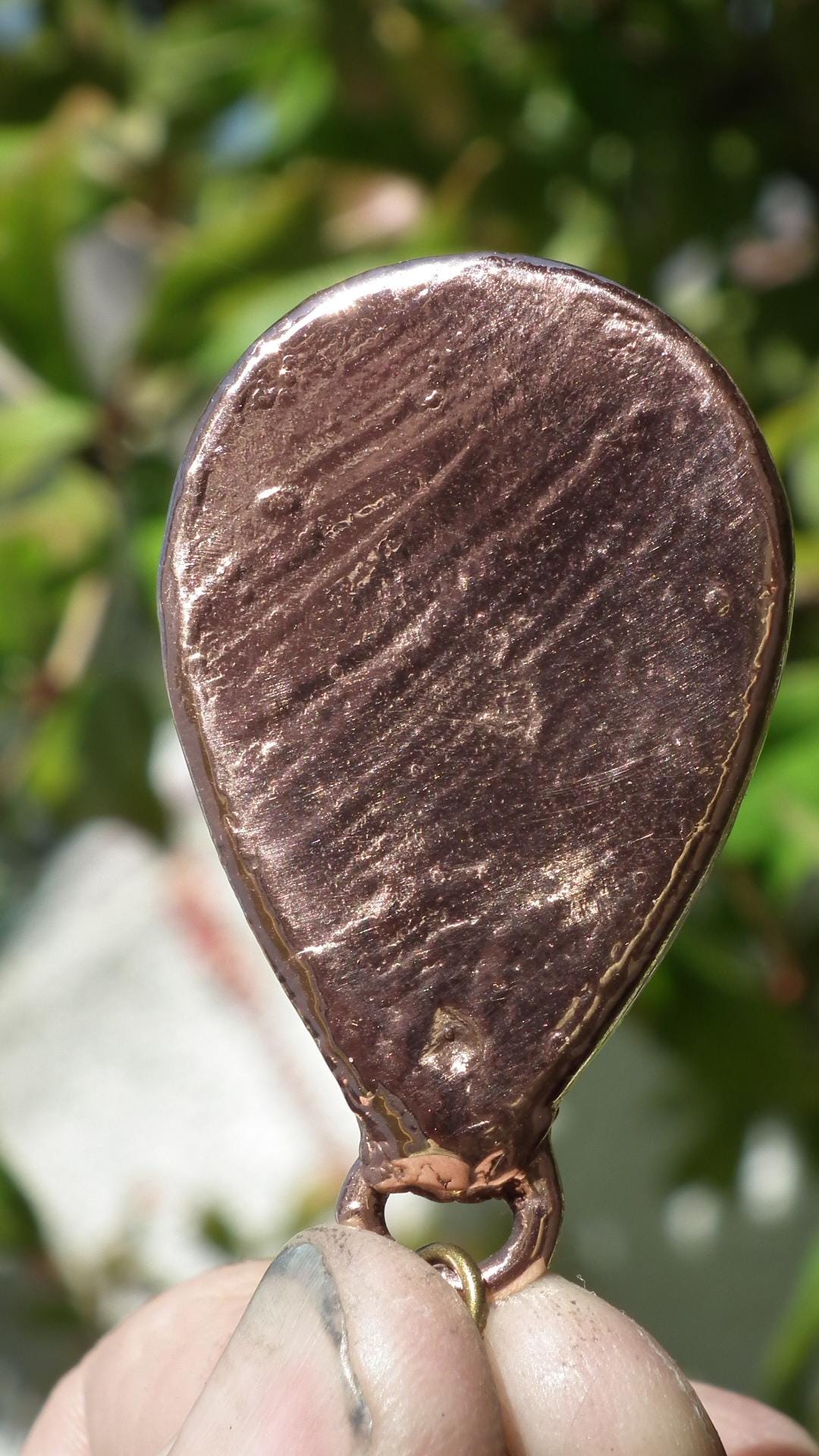 Copper lapis lazuli necklace
