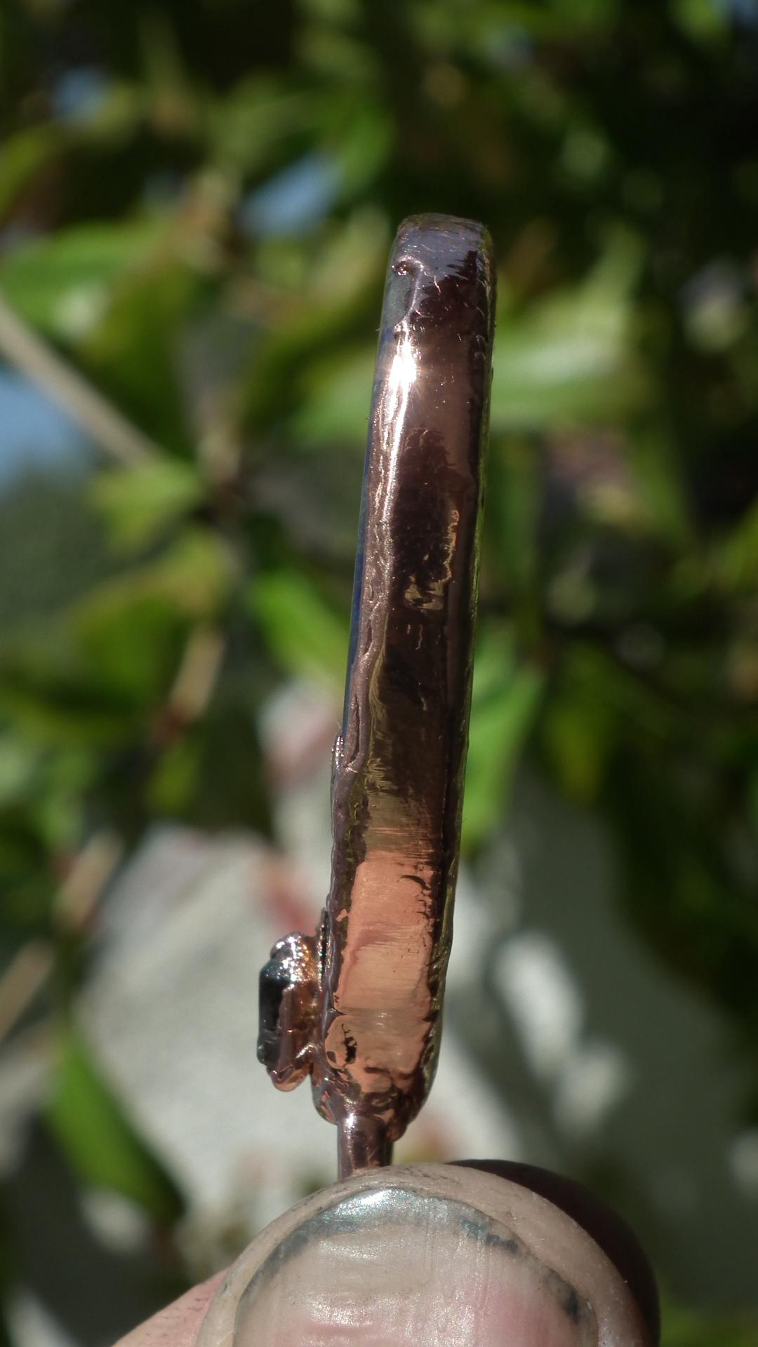 Copper lapis lazuli necklace