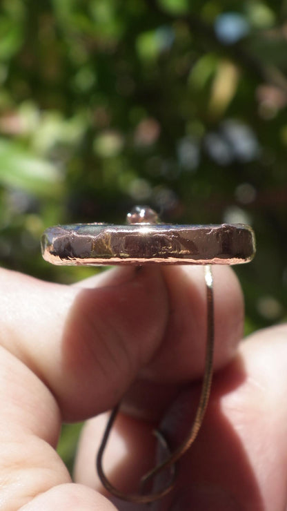 Copper lapis lazuli necklace