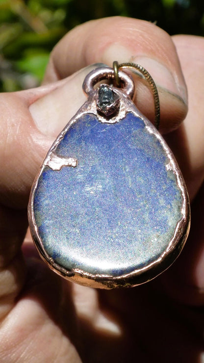 Copper lapis lazuli necklace