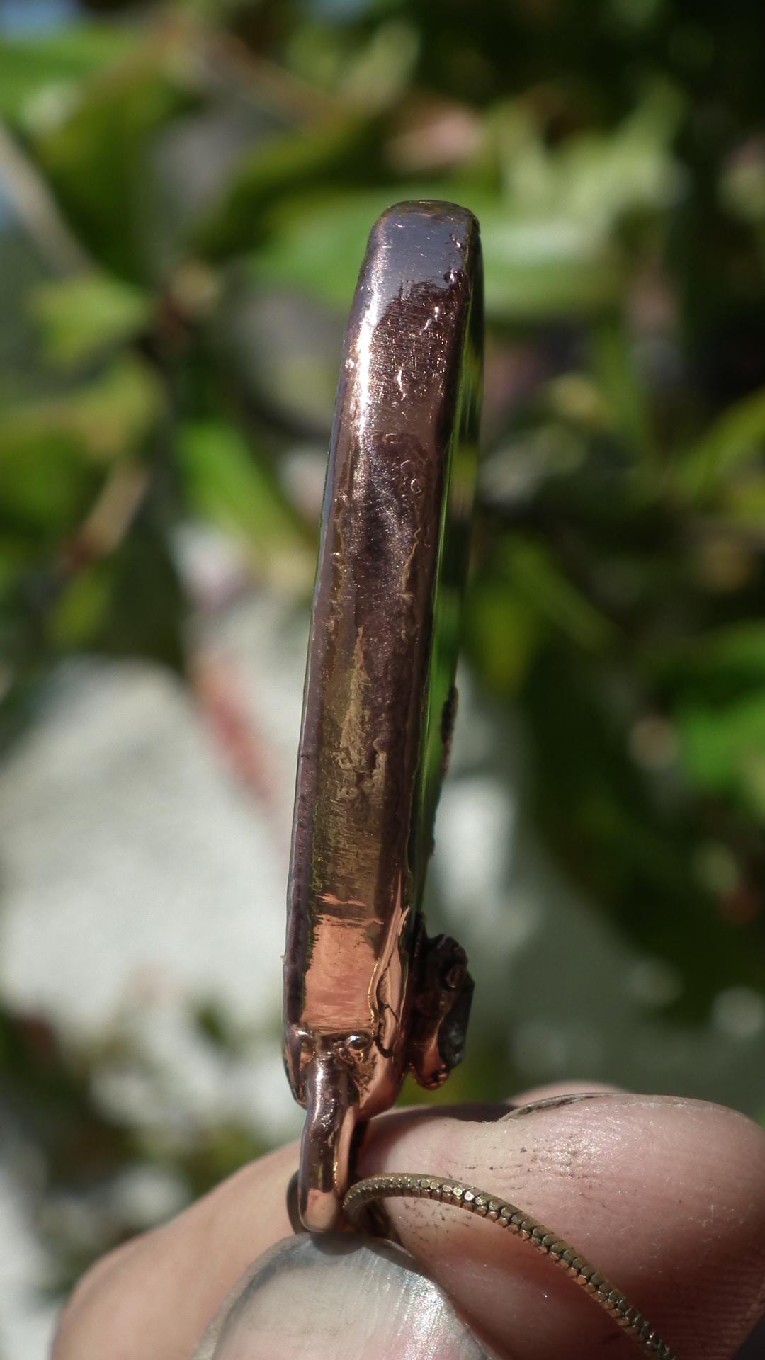 Copper lapis lazuli necklace