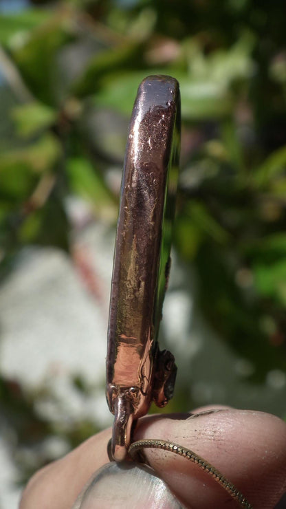 Copper lapis lazuli necklace