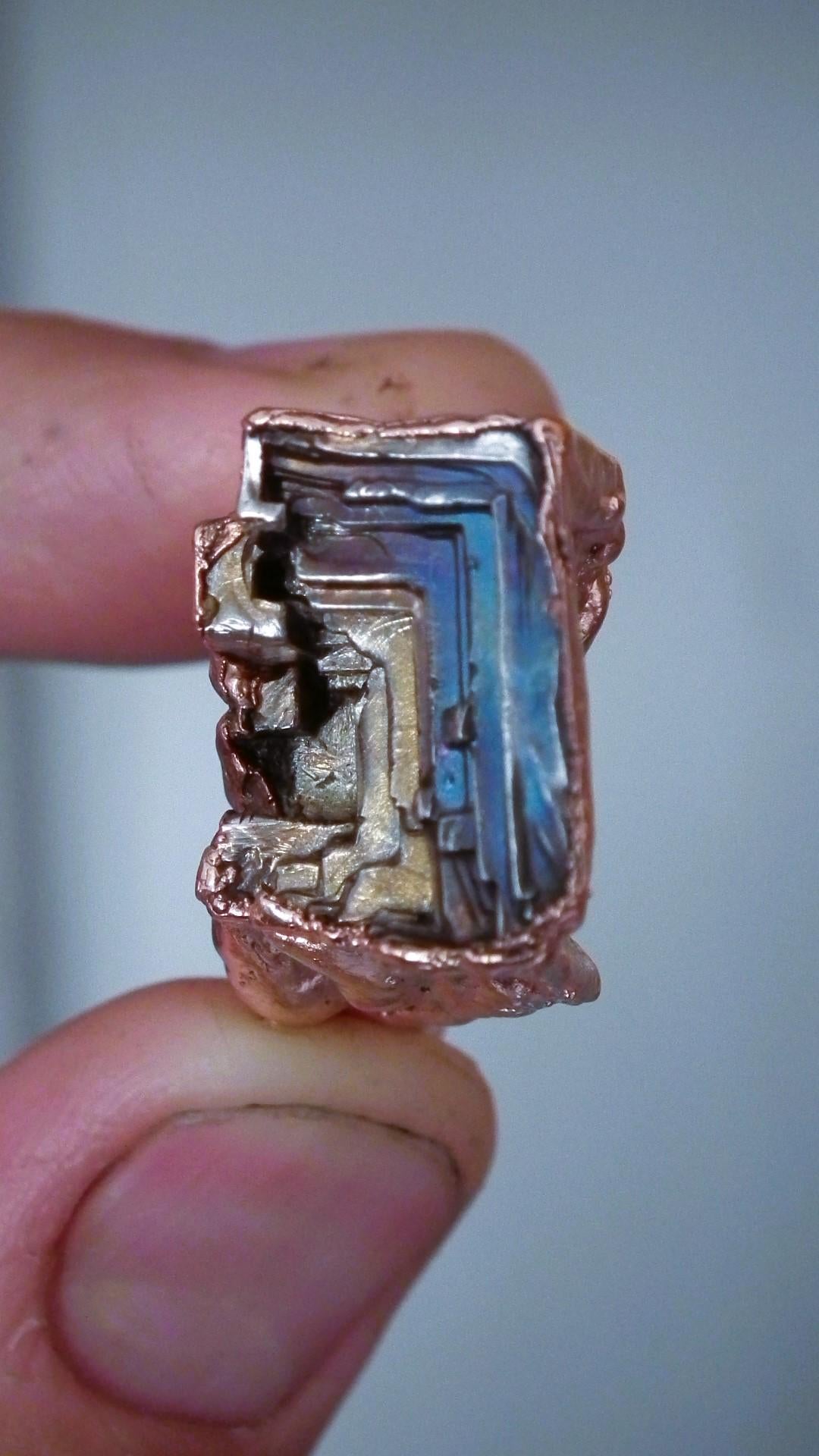Electroformed copper Bismuth ring