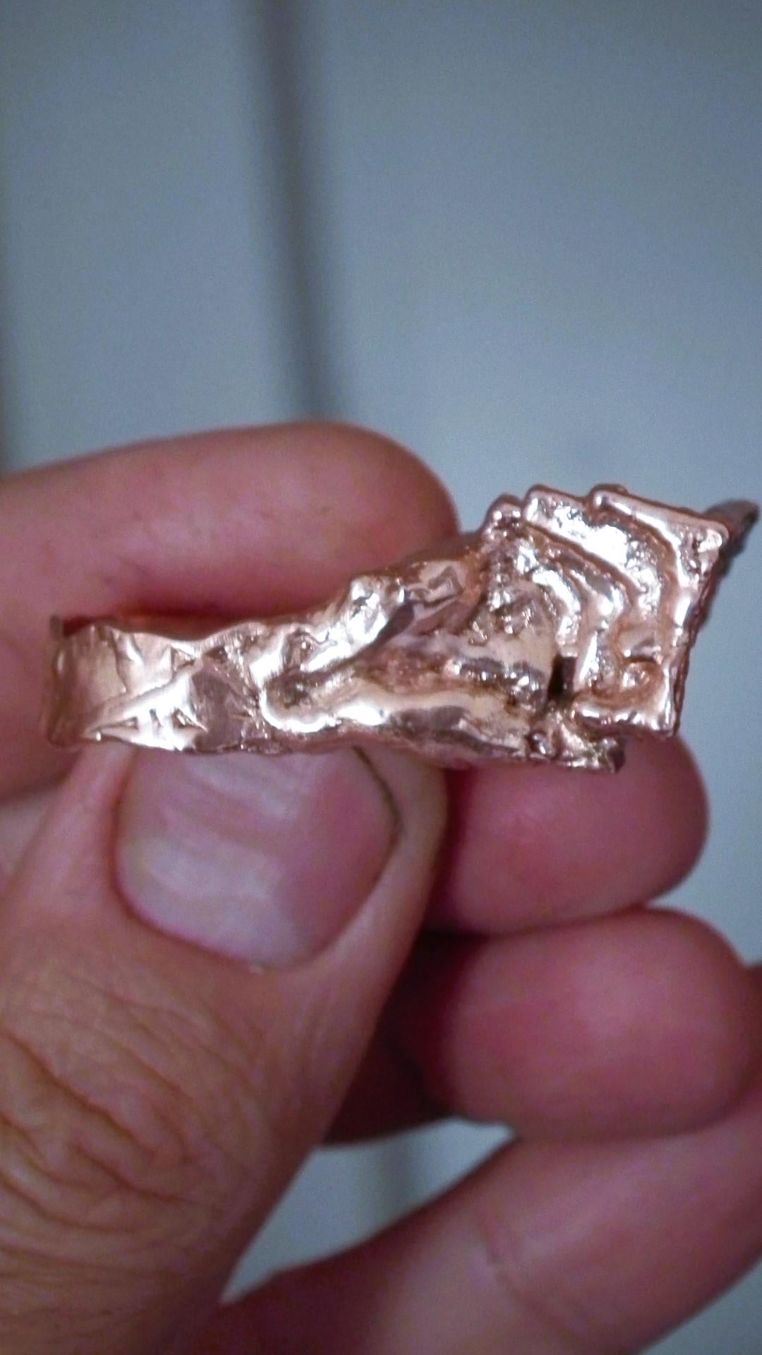 Electroformed copper Bismuth ring