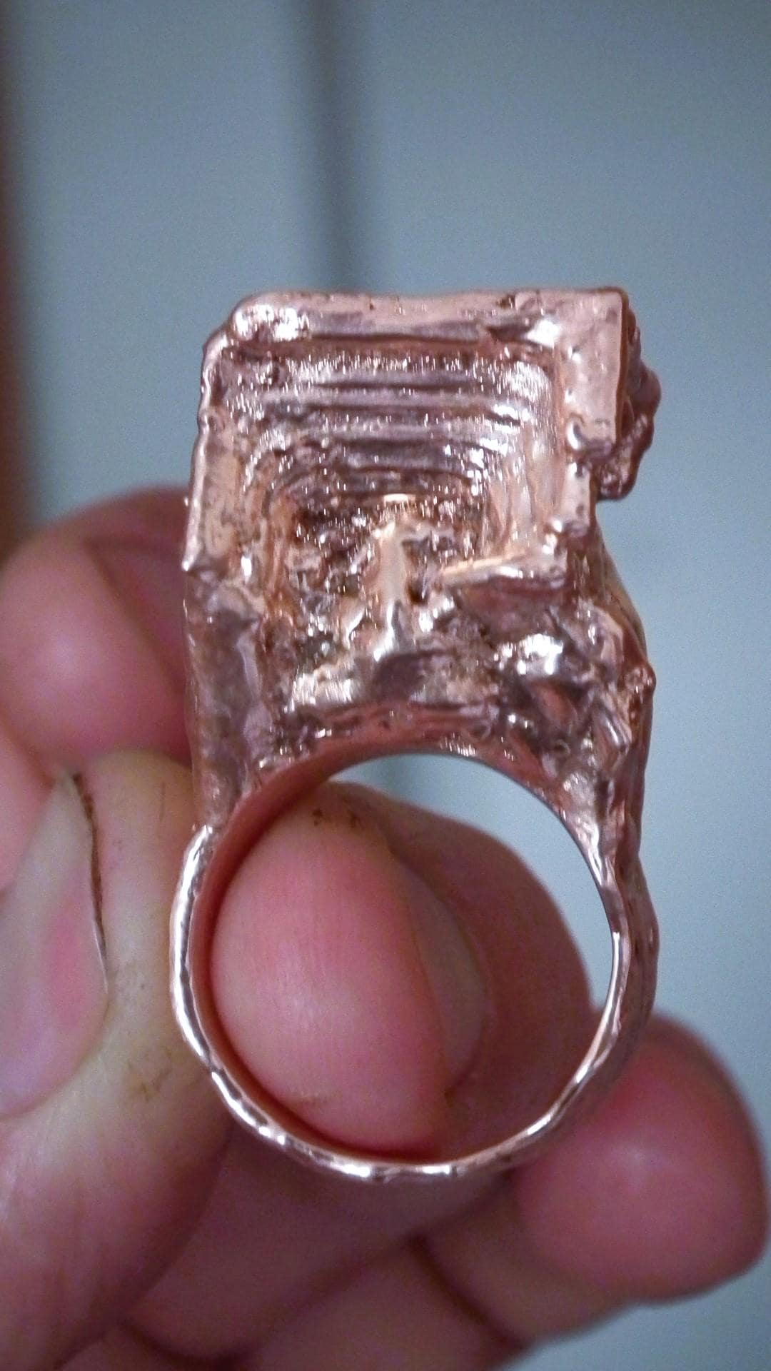 Electroformed copper Bismuth ring