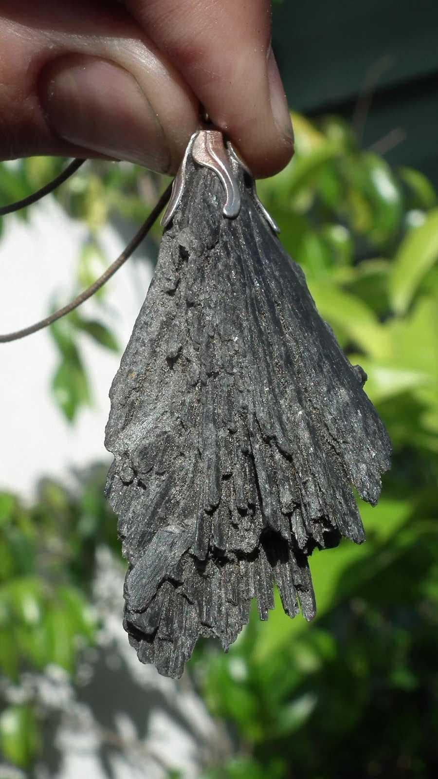 Black Kyanite pendant