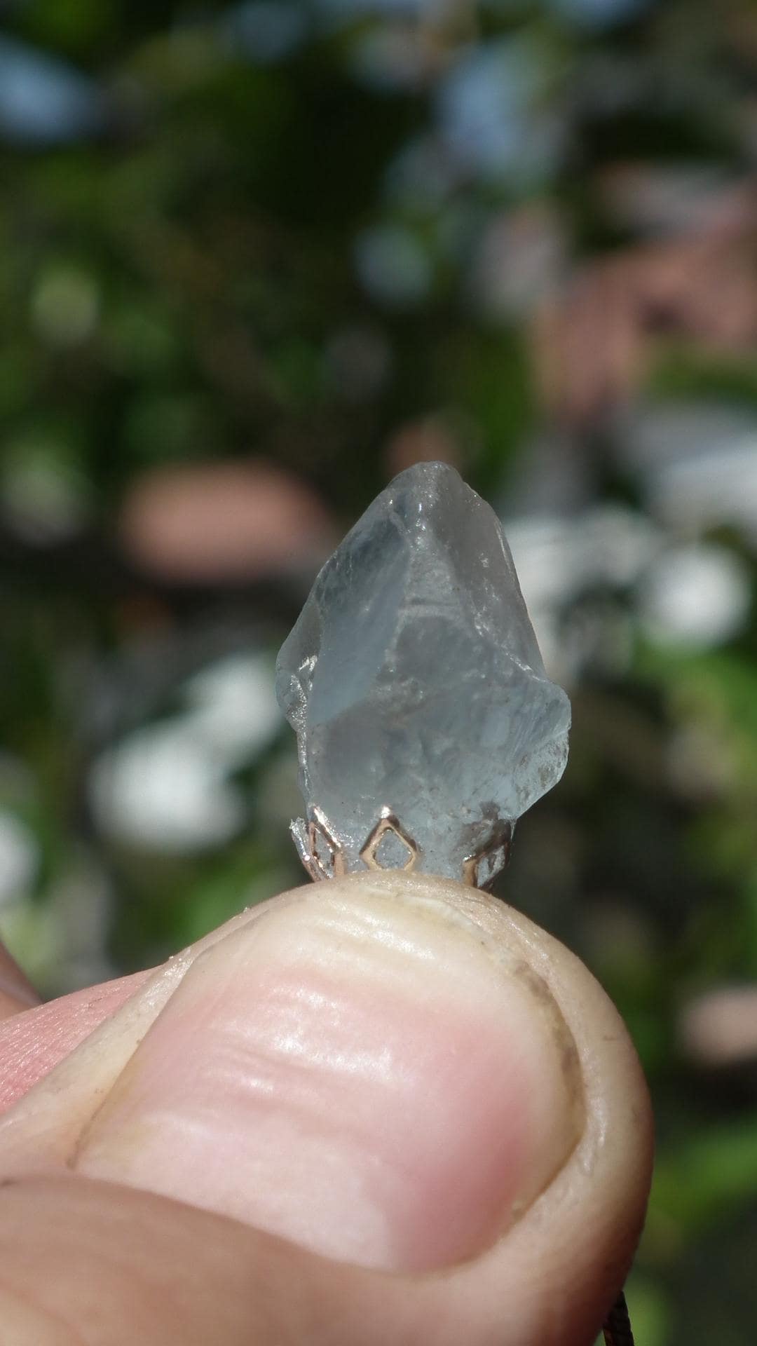 Celestite pendant