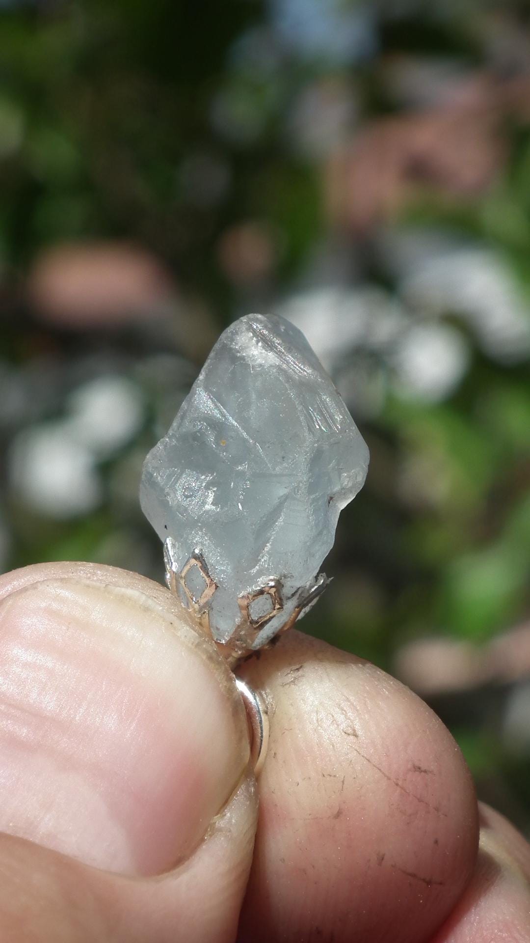 Celestite pendant