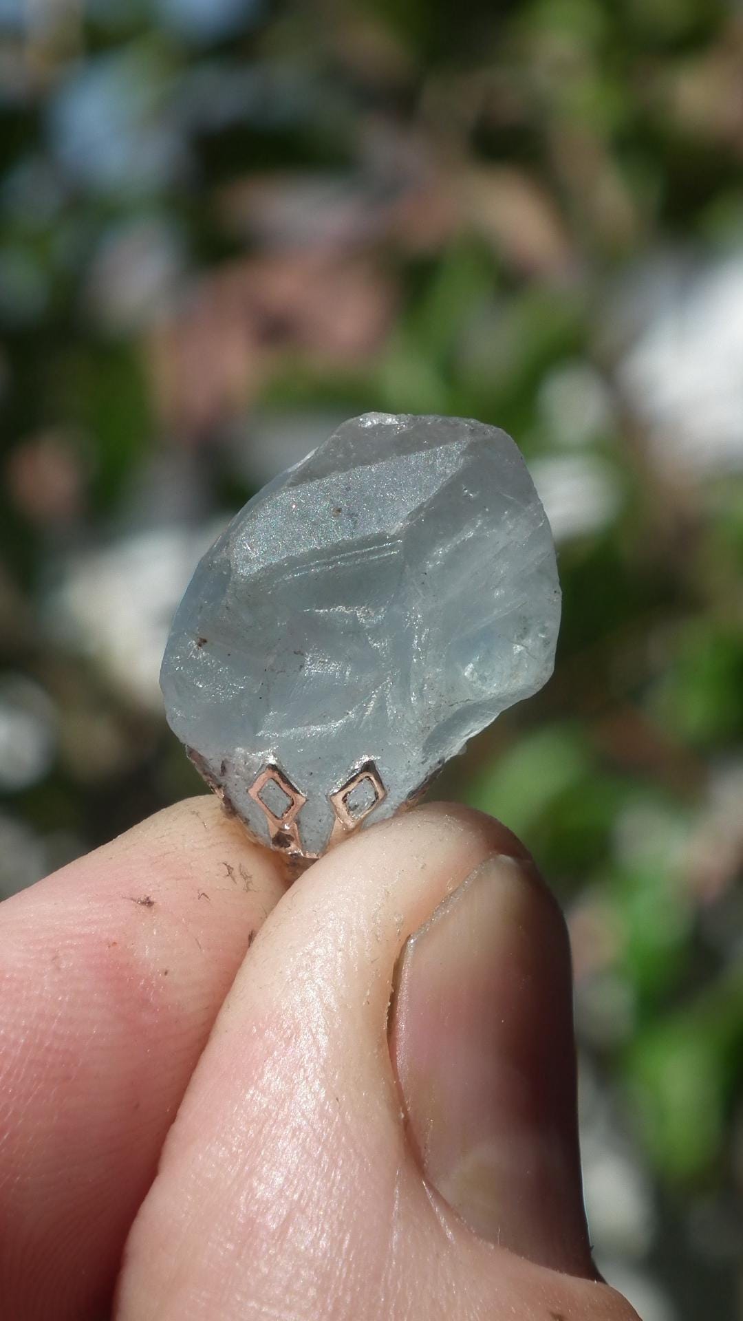 Celestite pendant