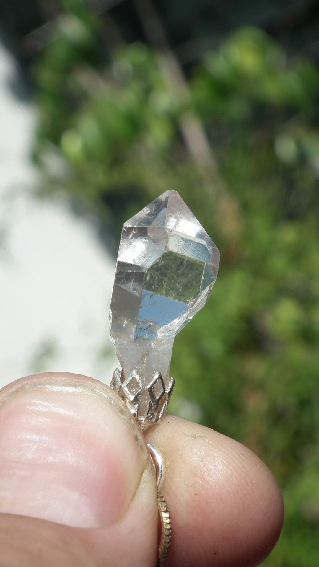Herkimer diamond pendant