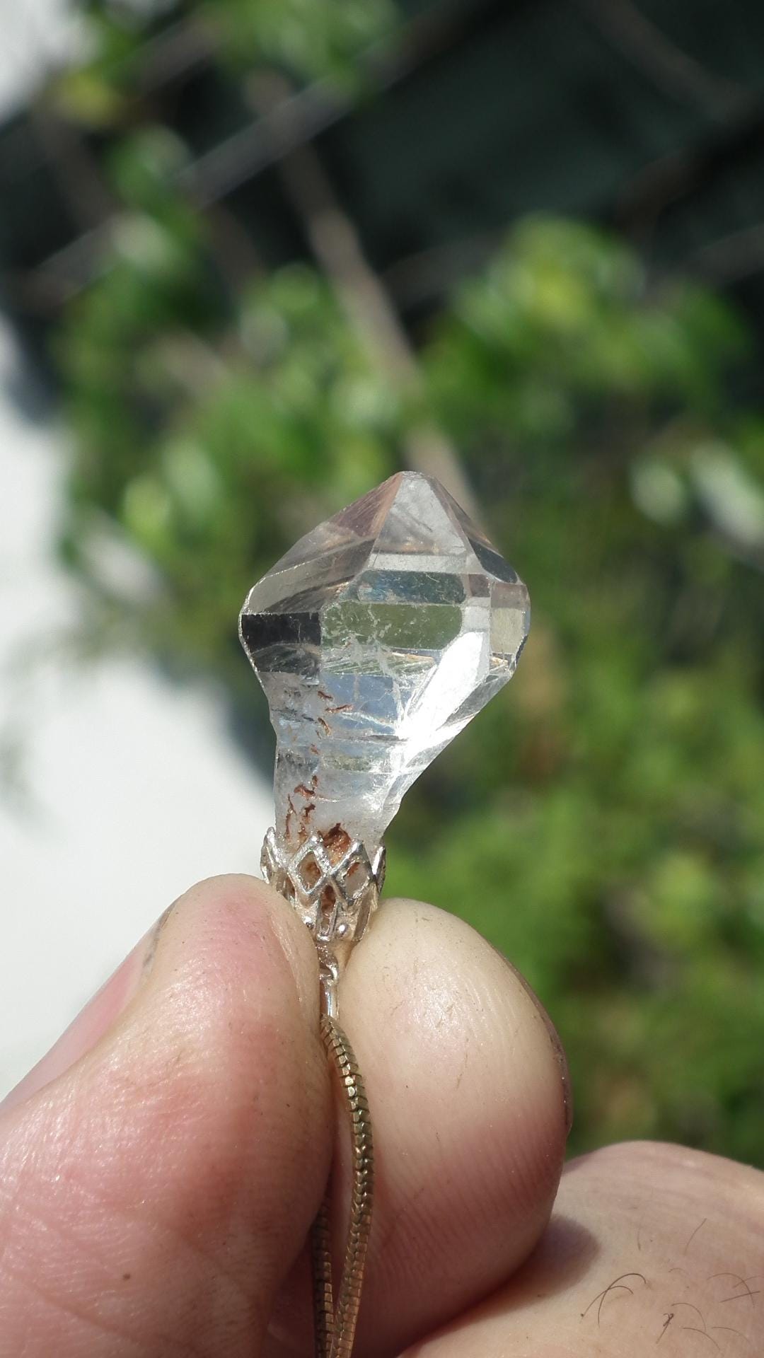 Herkimer diamond pendant