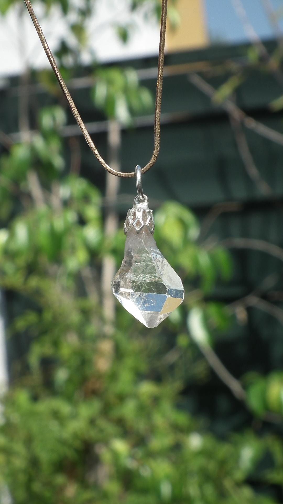 Herkimer diamond pendant