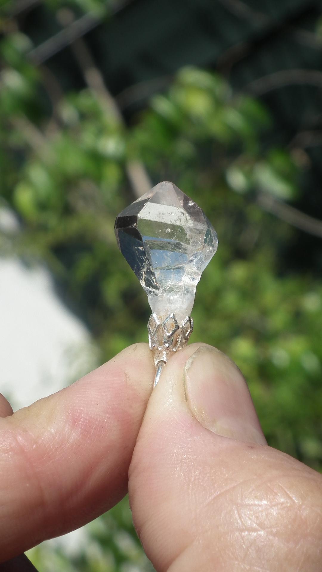 Herkimer diamond pendant