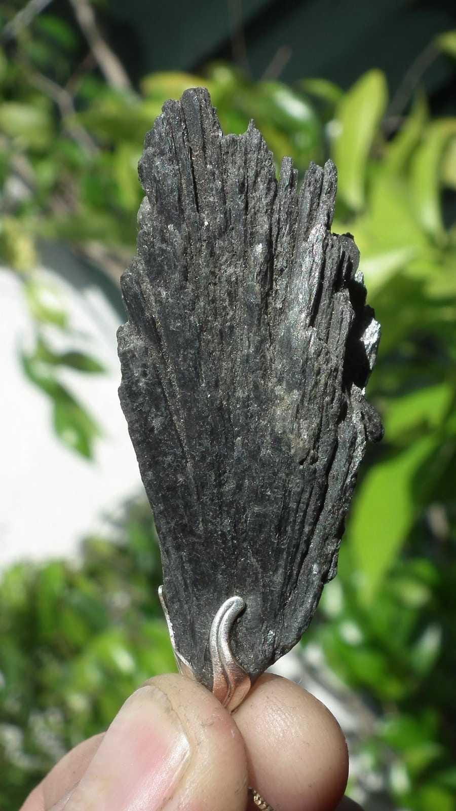 Black Kyanite pendant