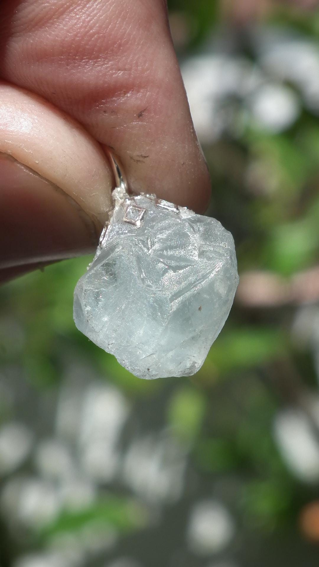 Celestite pendant