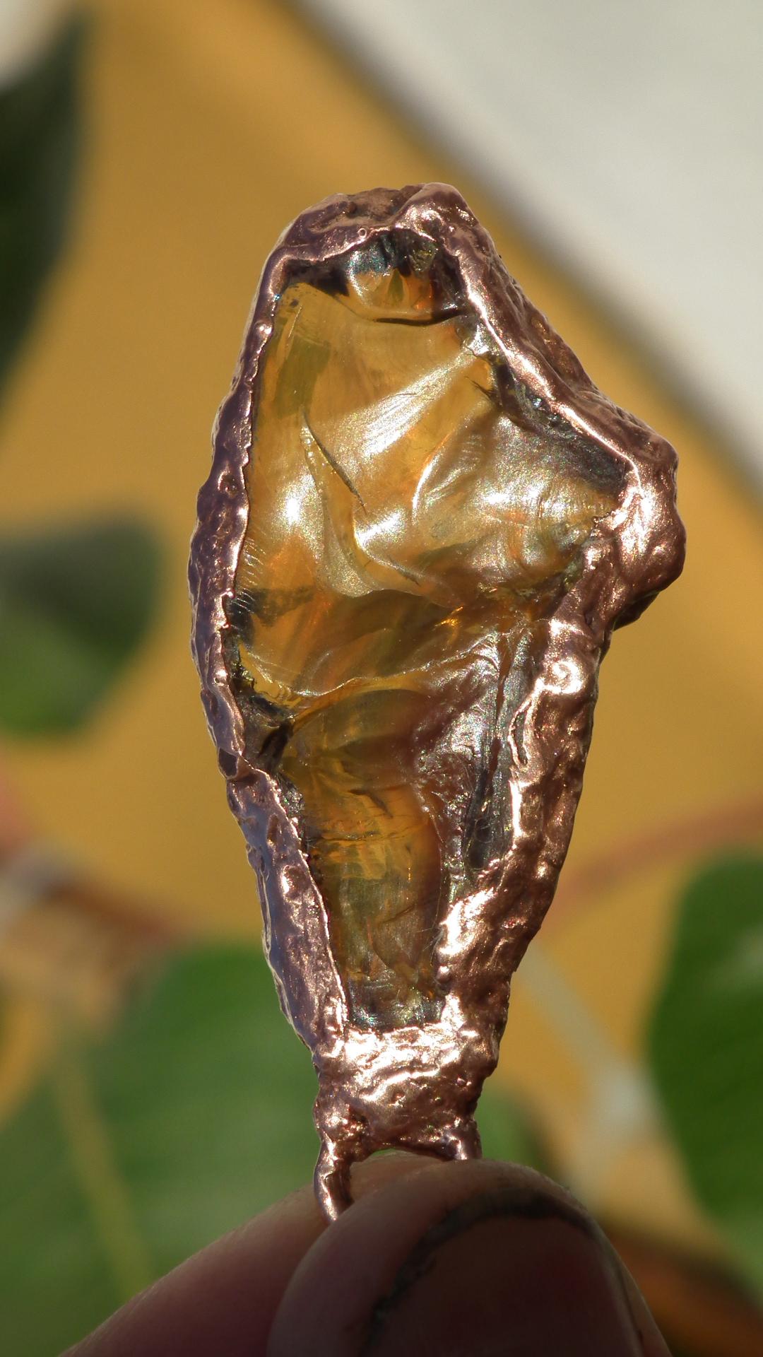 Sumatra amber pendant