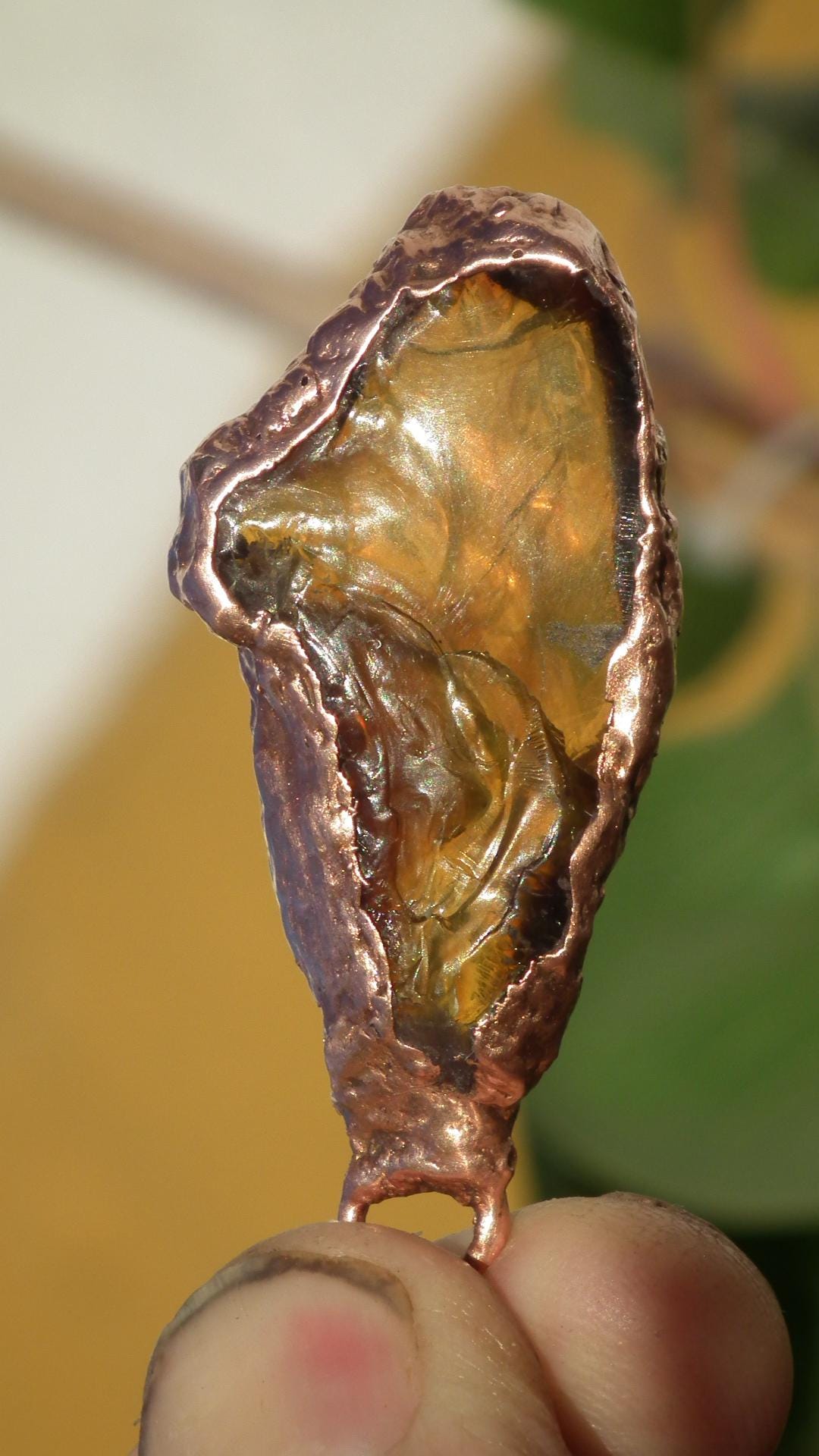 Sumatra amber pendant