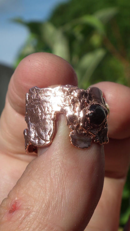 Garnet ring / mens garnet ring / red garnet ring